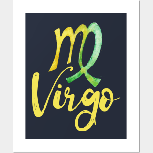 Virgo Symbol Posters and Art